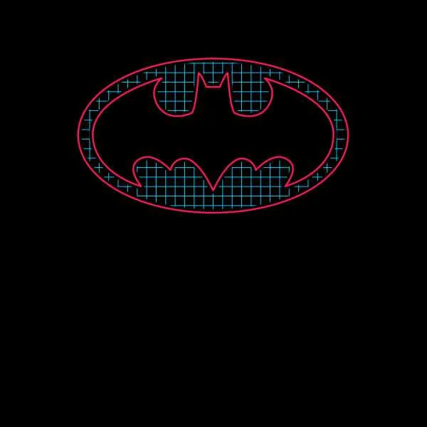 Justice League Batman Retro Grid Logo Sweatshirt - Black