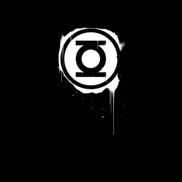 Justice League Graffiti Green Lantern Women's T-Shirt - Black