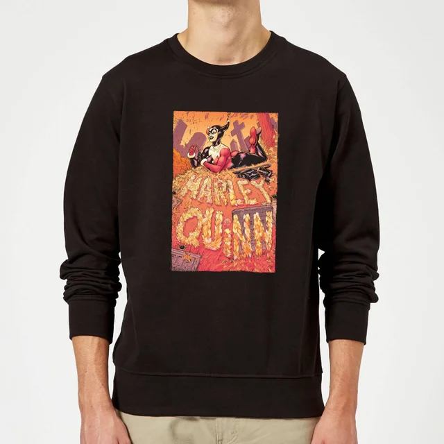Batman Harley Quinn Cover Sweatshirt - Black
