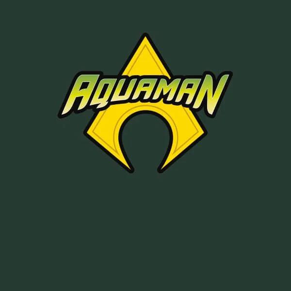 Justice League Aquaman Logo Women's T-Shirt - Forest Green