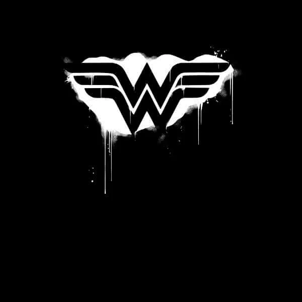 Justice League Graffiti Wonder Woman Sweatshirt - Black