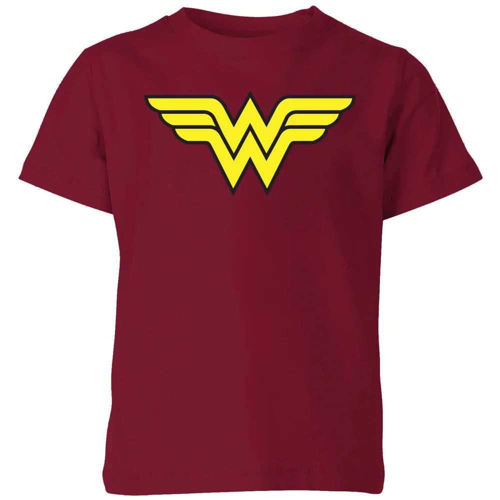 Justice League Wonder Woman Logo Kids' T-Shirt - Burgundy - 3-4 ans Image 1