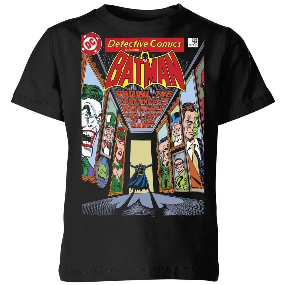 Batman The Dark Knight's Rogues Gallery Cover Kids' T-Shirt - Black - 3-4 ans Image 1