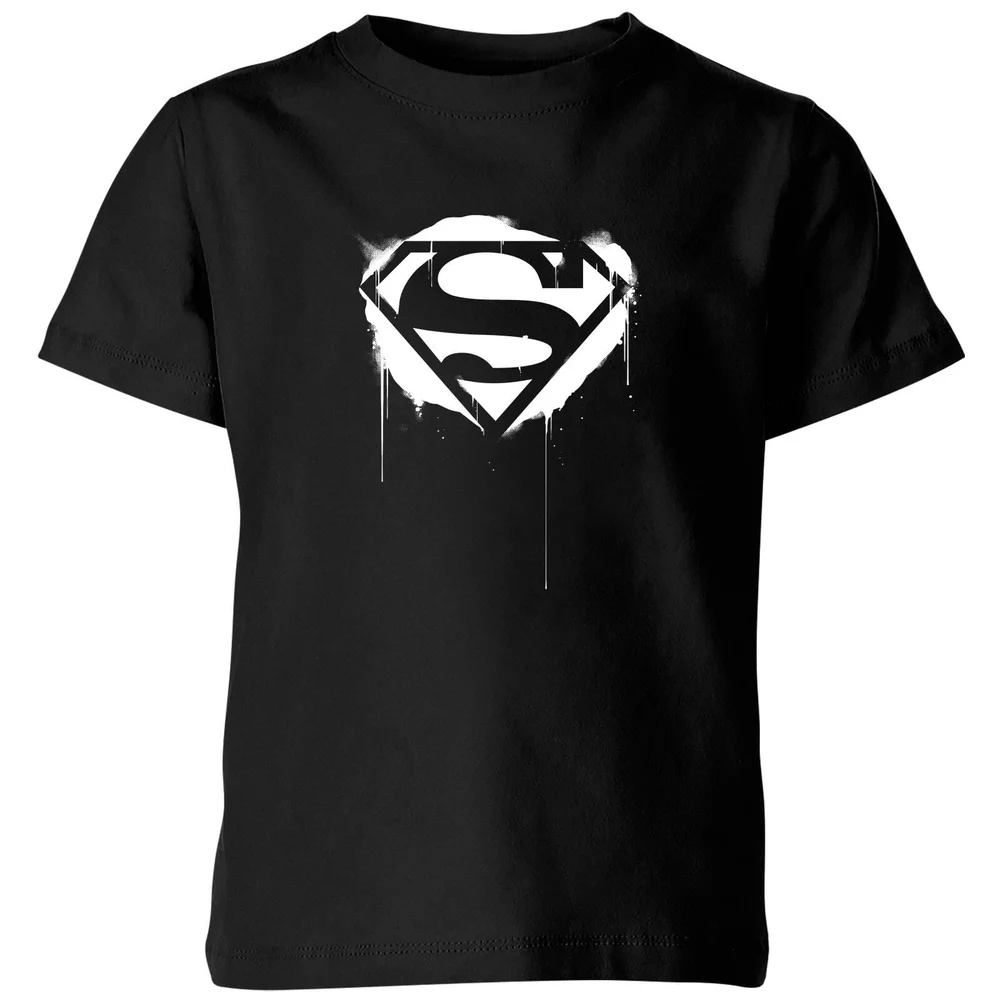 Justice League Graffiti Superman Kids' T-Shirt - Black - 3-4 ans Image 1