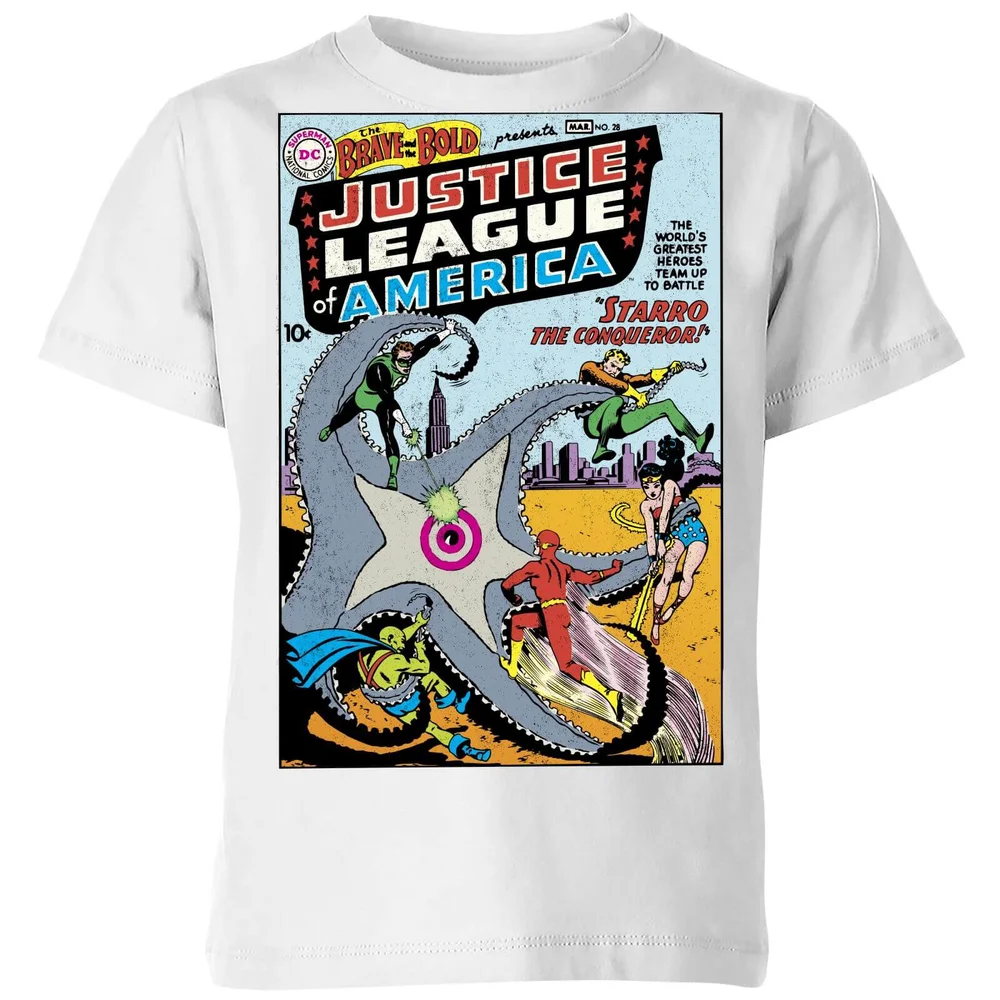 Justice League Starro The Conqueror Cover Kids' T-Shirt - White - 3-4 ans Image 1