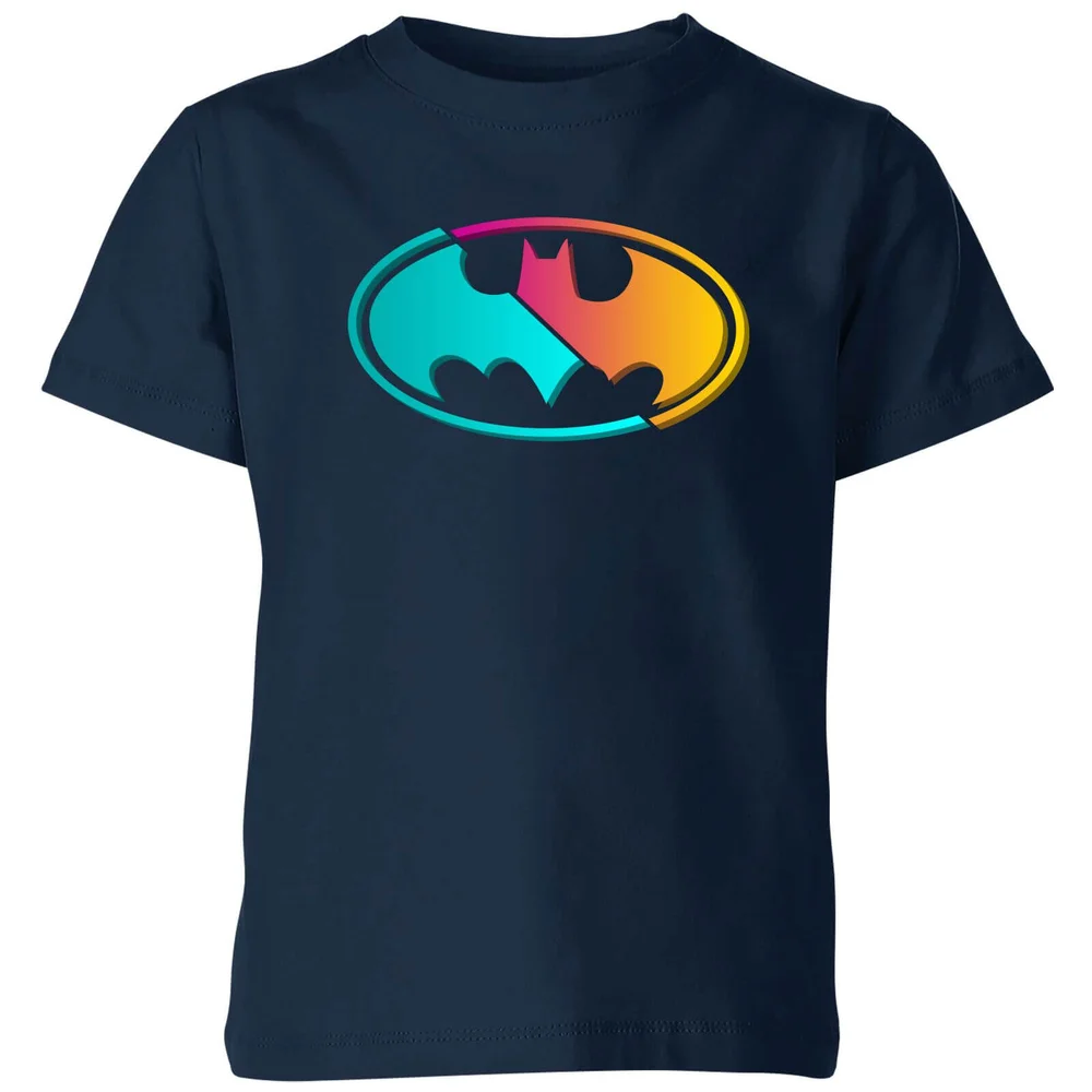 Justice League Neon Batman Kids' T-Shirt - Navy - 3-4 ans Image 1