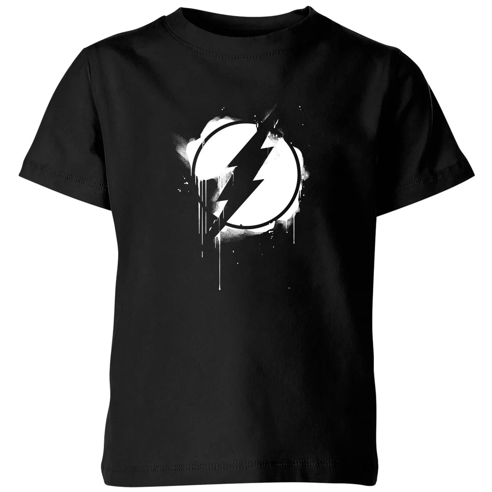 Justice League Graffiti The Flash Kids' T-Shirt - Black - 3-4 ans Image 1