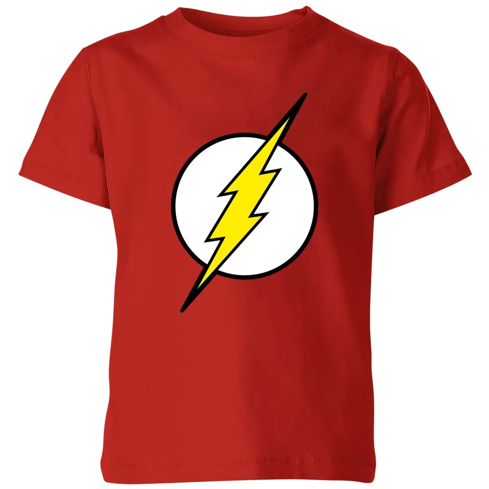 Justice League Flash Logo Kids' T-Shirt - Red - 3-4 ans Image 1
