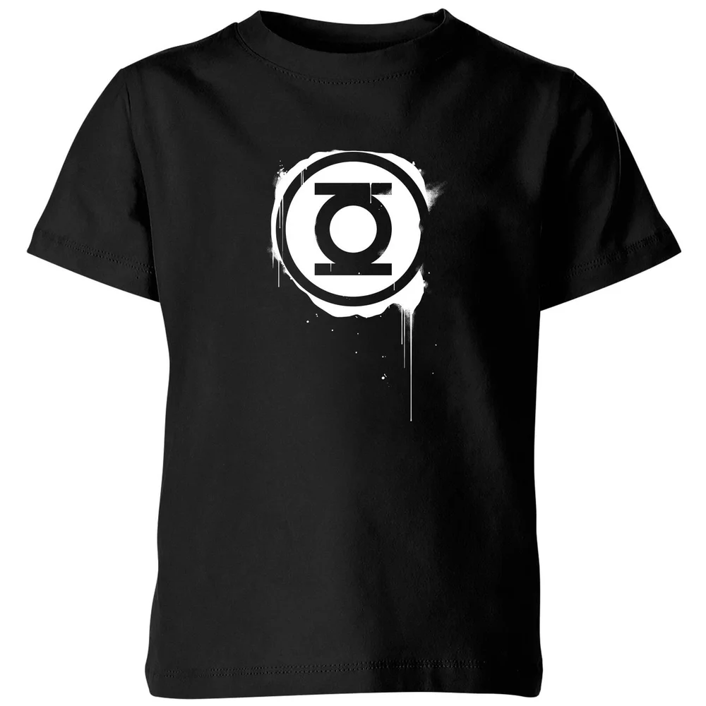 Justice League Graffiti Green Lantern Kids' T-Shirt - Black - 3-4 ans Image 1
