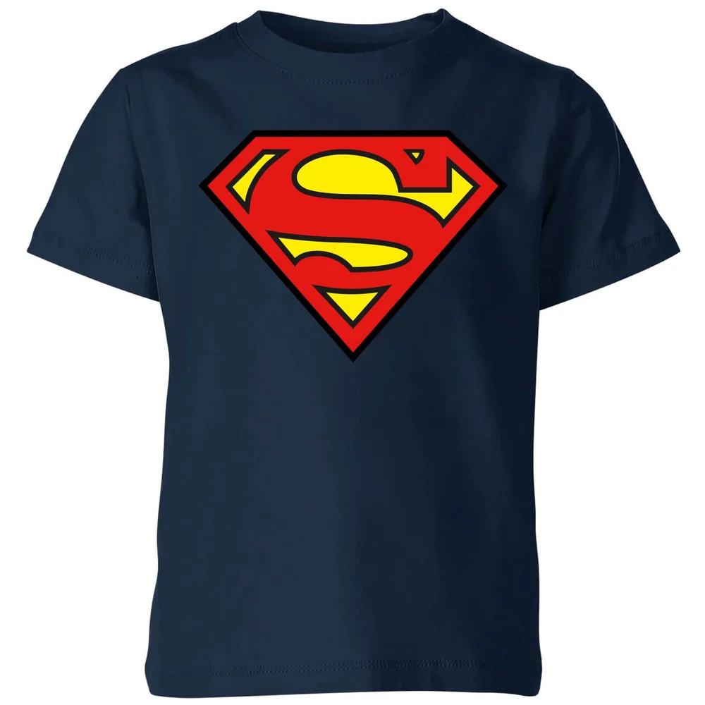 Justice League Superman Logo Kids' T-Shirt - Navy - 3-4 ans Image 1