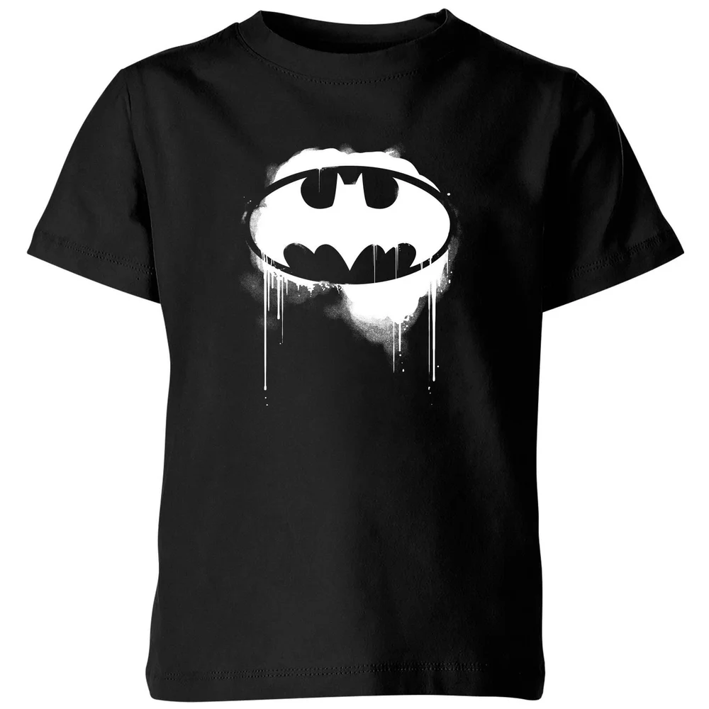Justice League Graffiti Batman Kids' T-Shirt - Black - 3-4 ans Image 1