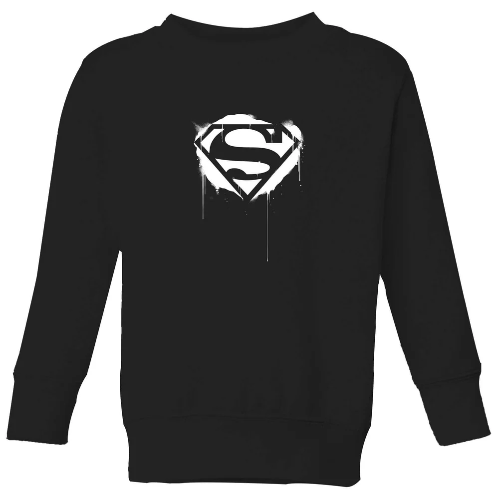 Justice League Graffiti Superman Kids' Sweatshirt - Black - 3-4 ans Image 1