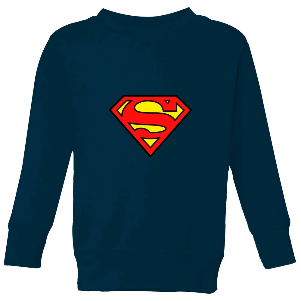 Justice League Superman Logo Kids' Sweatshirt - Navy - 9-10 ans Image 1