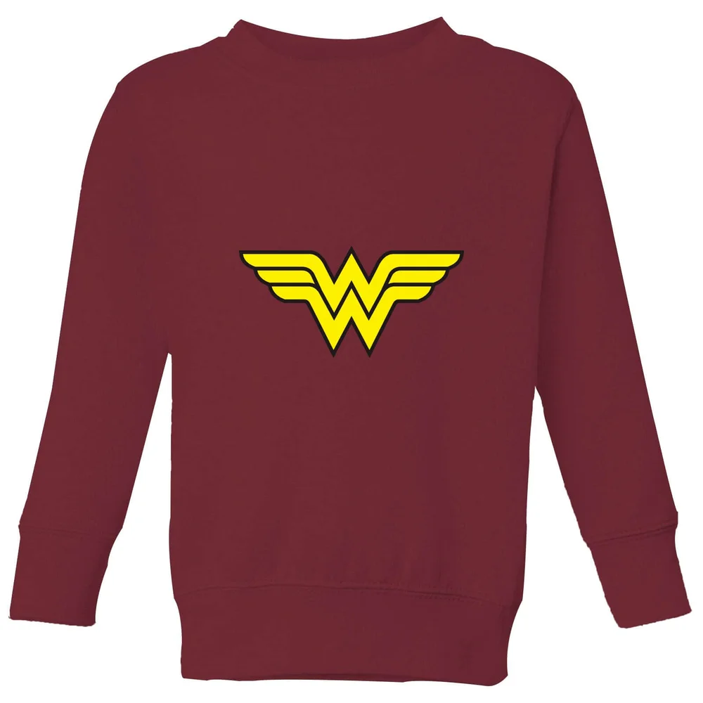 Justice League Wonder Woman Logo Kids' Sweatshirt - Burgundy - 3-4 ans Image 1