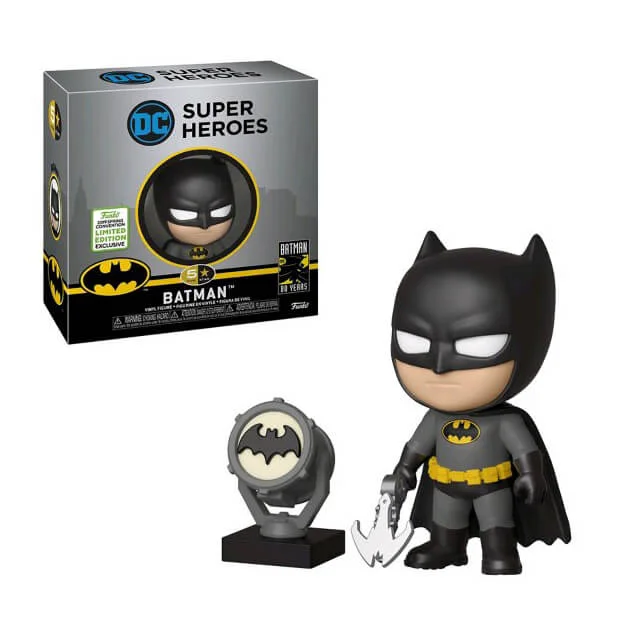 Batman - Figurine en vinyle 5 étoiles noire et jaune Exclusivité ECCC 2019 Image 1