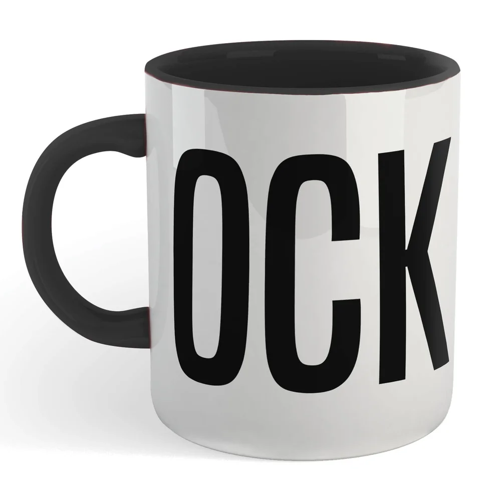 C*ck Mug - White/Black Image 1