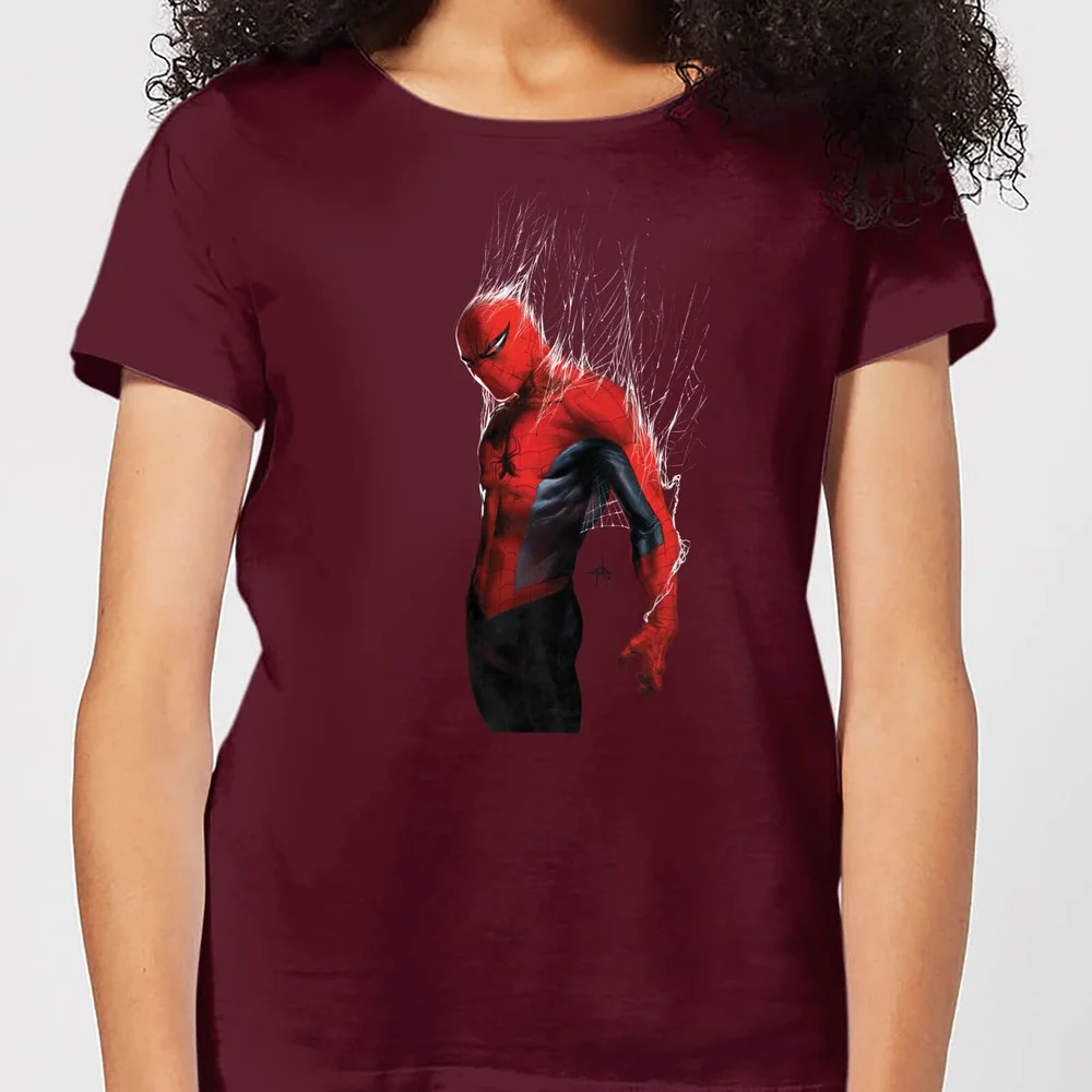 Marvel Spider-man Web Wrap Women's T-Shirt - Burgundy - S Image 1