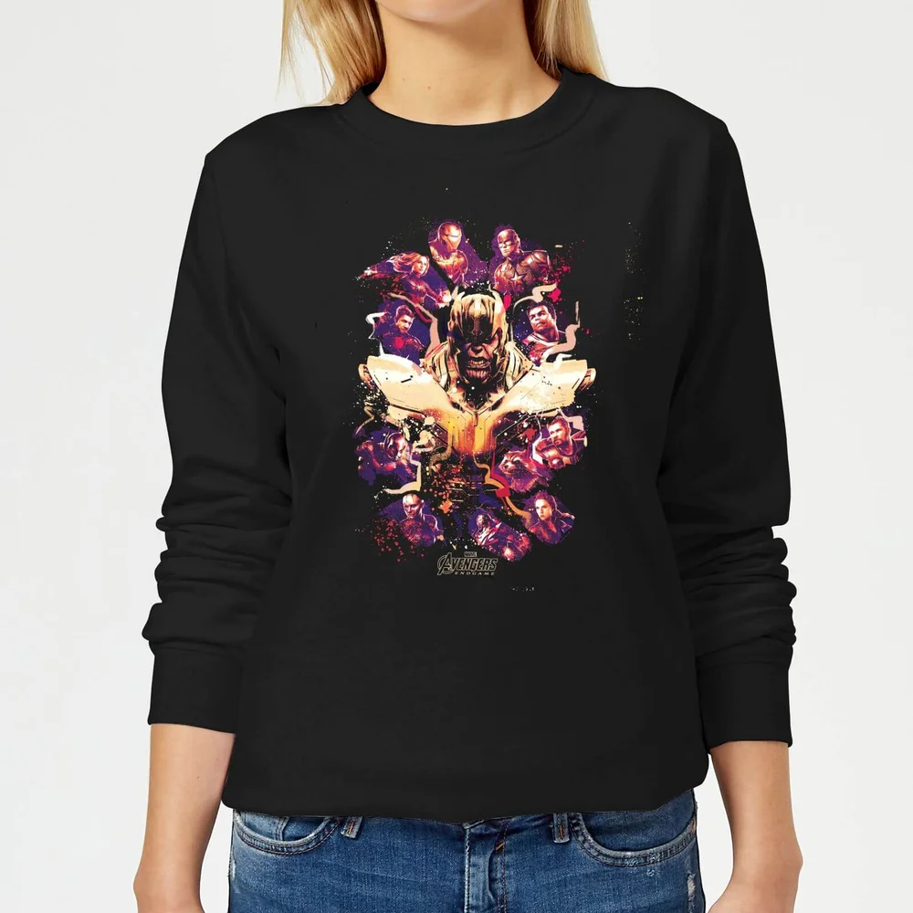 Sweat-shirt Avengers Endgame Splatter - Femme - Noir - XS Image 1