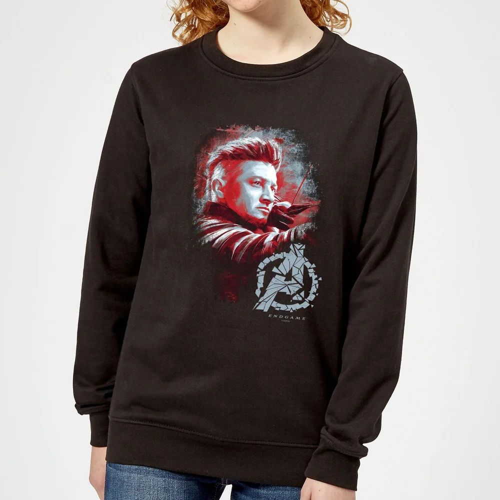 Sweat-shirt Avengers Endgame Hawkeye Brushed - Femme - Noir - XS Image 1