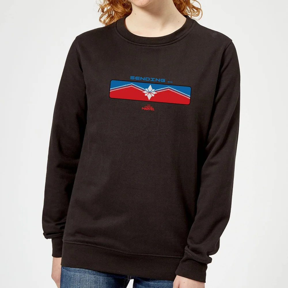 Captain Marvel Sending Women's Sweatshirt - Black - XS Image 1