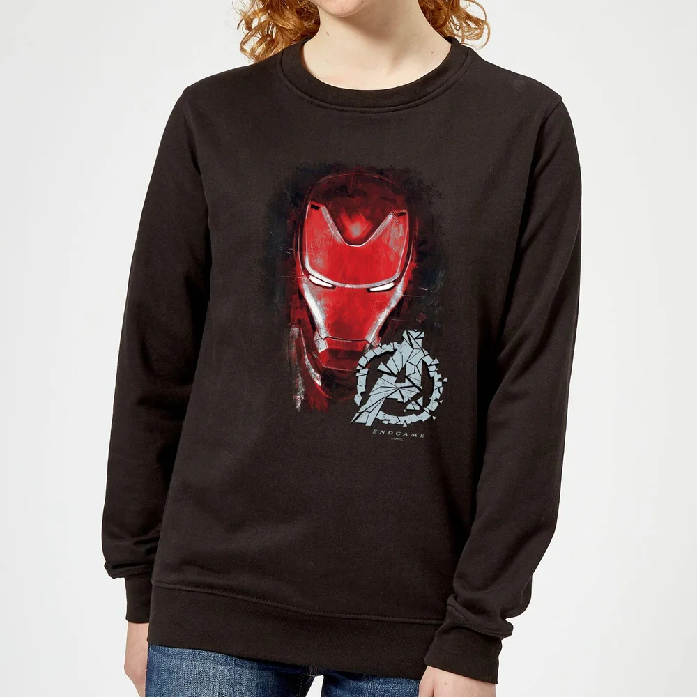Sweat-shirt Avengers Endgame Iron Man Brushed - Femme - Noir - XS Image 1