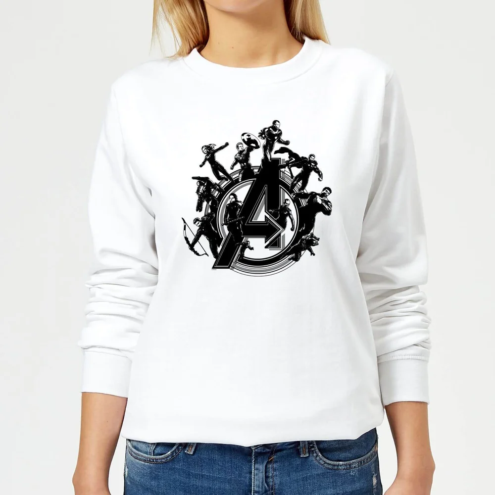 Sweat-shirt Avengers Endgame Hero Circle - Femme - Blanc - XS Image 1