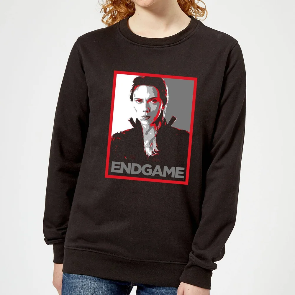 Avengers Endgame Black Widow Poster Women's Sweatshirt - Black - XS Image 1