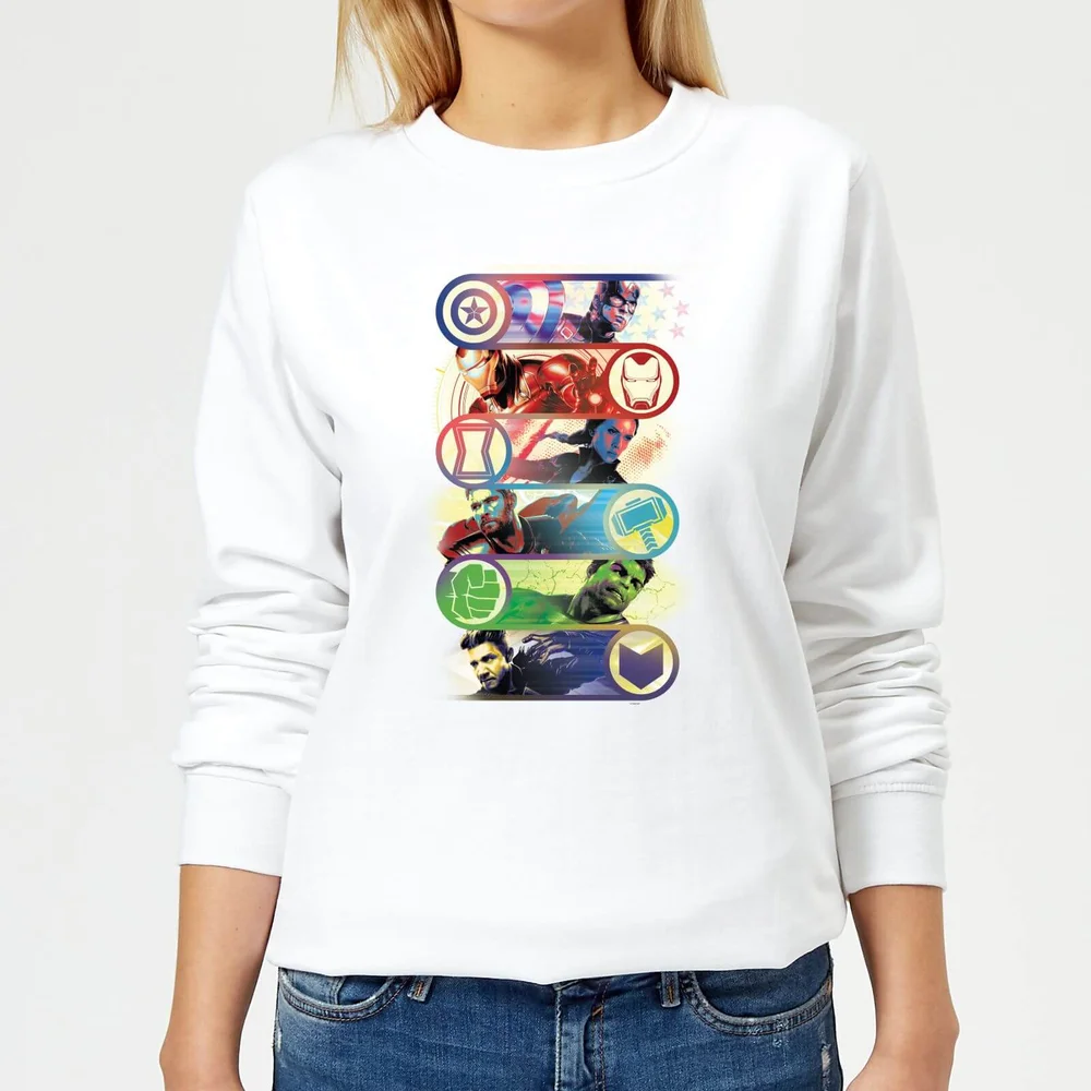 Sweat-shirt Avengers Endgame Original Heroes - Femme - Blanc - XS Image 1