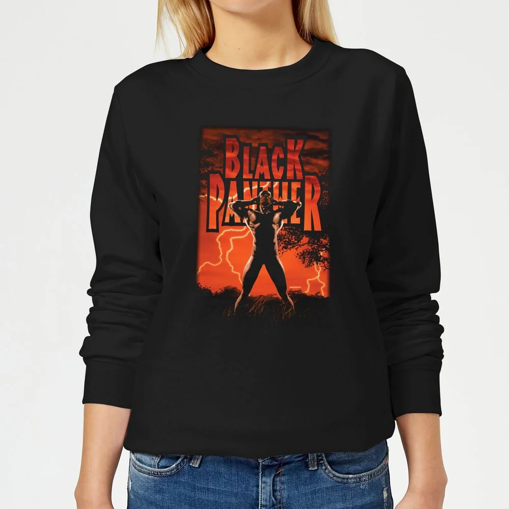 Marvel Universe Wakanda Lightning Women's Sweatshirt - Black - XS Image 1