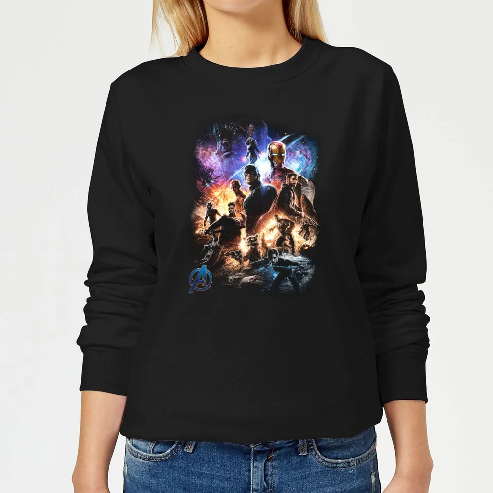 Sweat-shirt Avengers Endgame Character Montage - Femme - Noir - XS Image 1