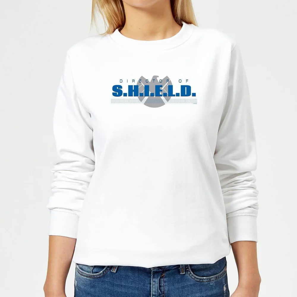 Marvel Avengers Director Of Shield Women's Sweatshirt - White - XS Image 1