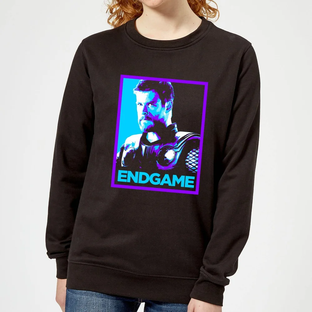 Avengers Endgame Thor Poster Women's Sweatshirt - Black - XS Image 1