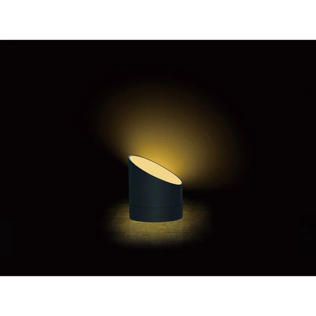 Gingko Edge Light Alarm Clock - Black