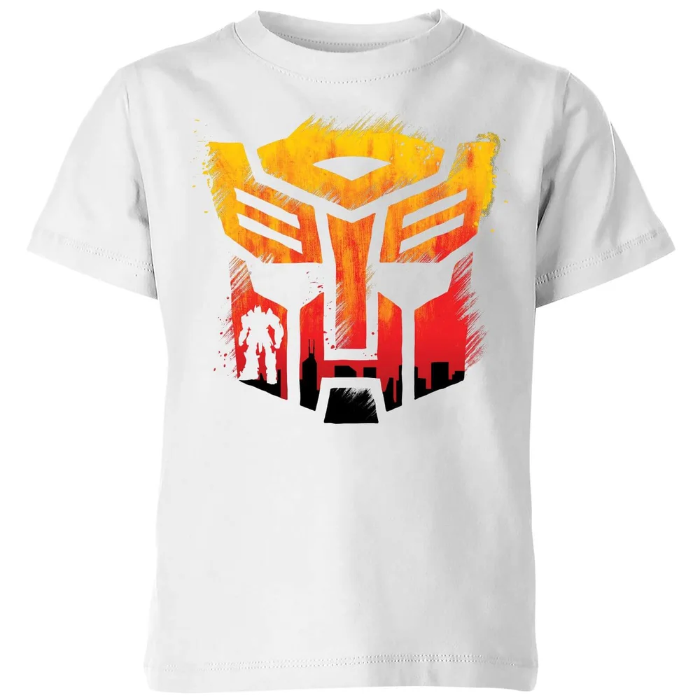 Transformers Autobot Symbol Kids' T-Shirt - White - 3-4 ans Image 1