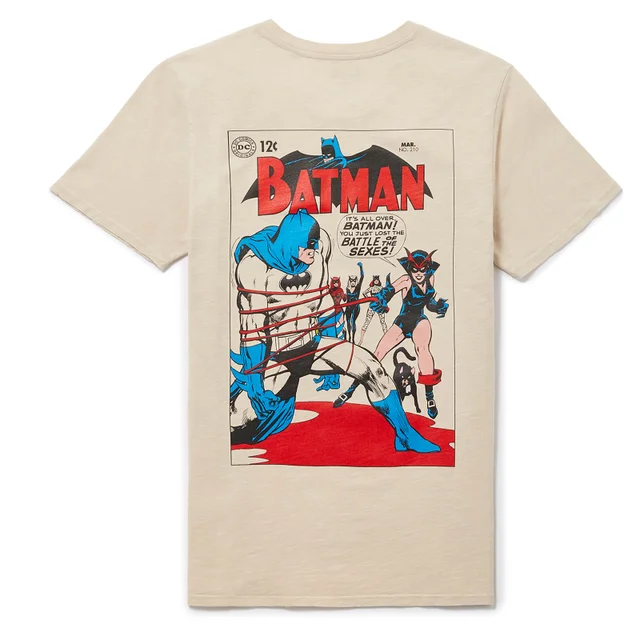 80 ans de Batman - T-shirt Vintage - années 60 - Blanc Vintage
