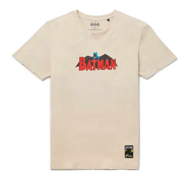 80 ans de Batman - T-shirt Vintage - années 60 - Blanc Vintage