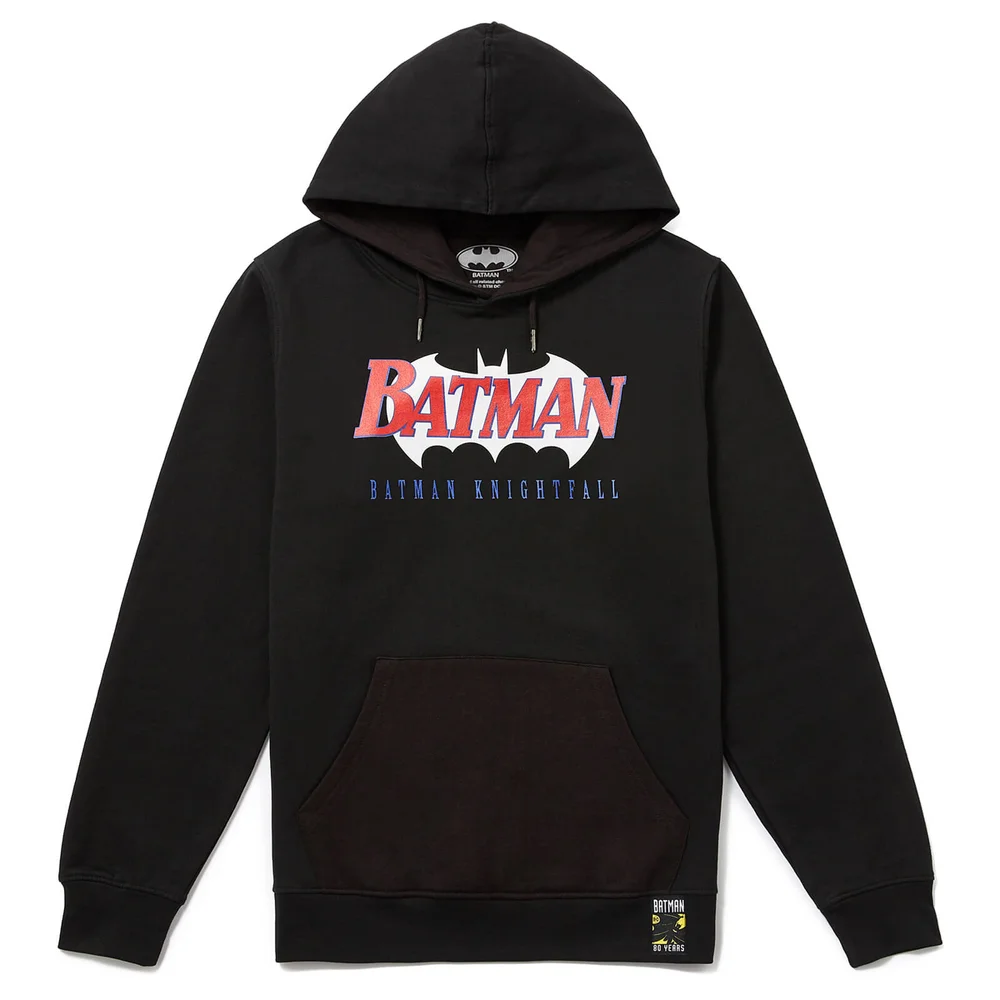 80 ans de Batman - Sweat à capuche Knightfall - années 90 - Noir - S Image 1