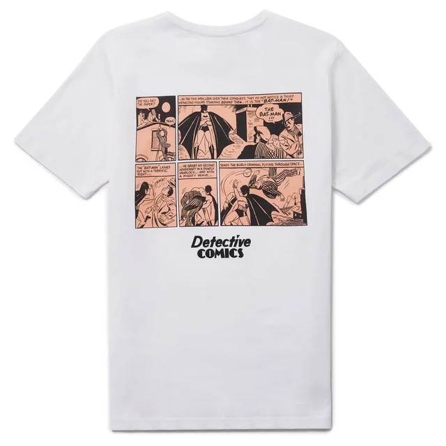 80 ans de Batman - T-shirt Detective Comics - Blanc