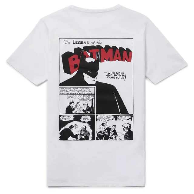 80 ans de Batman - T-shirt "Légende" - années 40 - Blanc