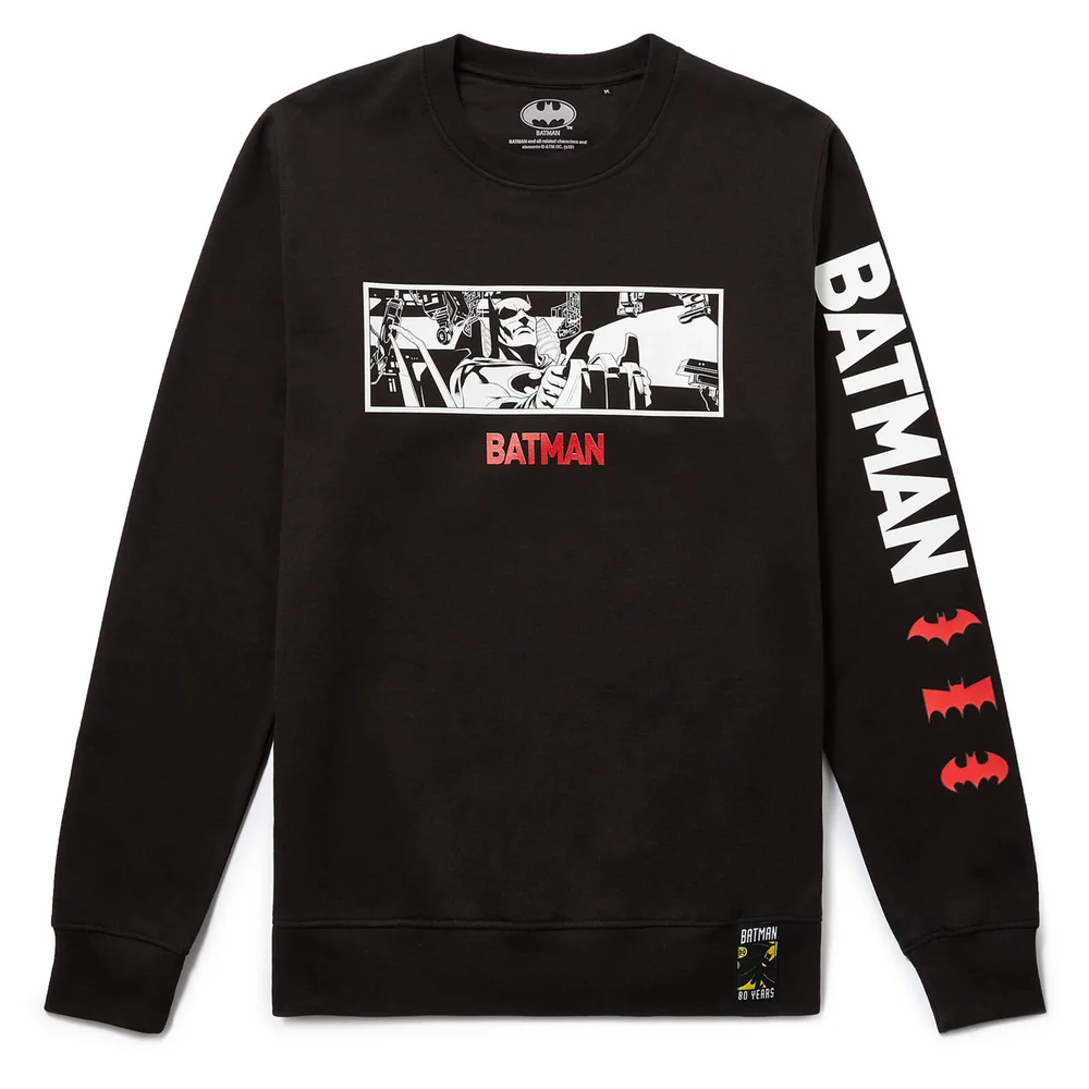 80 ans de Batman - Sweat-shirt Batmobile - Noir - S Image 1