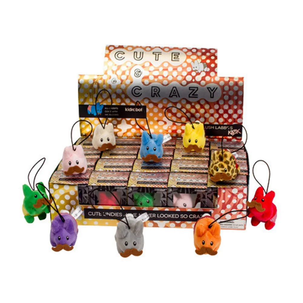 Kidrobot Happy Labbit Peluche ""Cute N' Crazy"" Assortiment de porte-clés Image 1