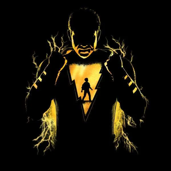 Shazam Lightning Silhouette Sweatshirt - Black