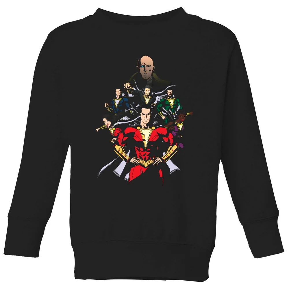 Shazam Team Up Kids' Sweatshirt - Black - 3-4 ans Image 1