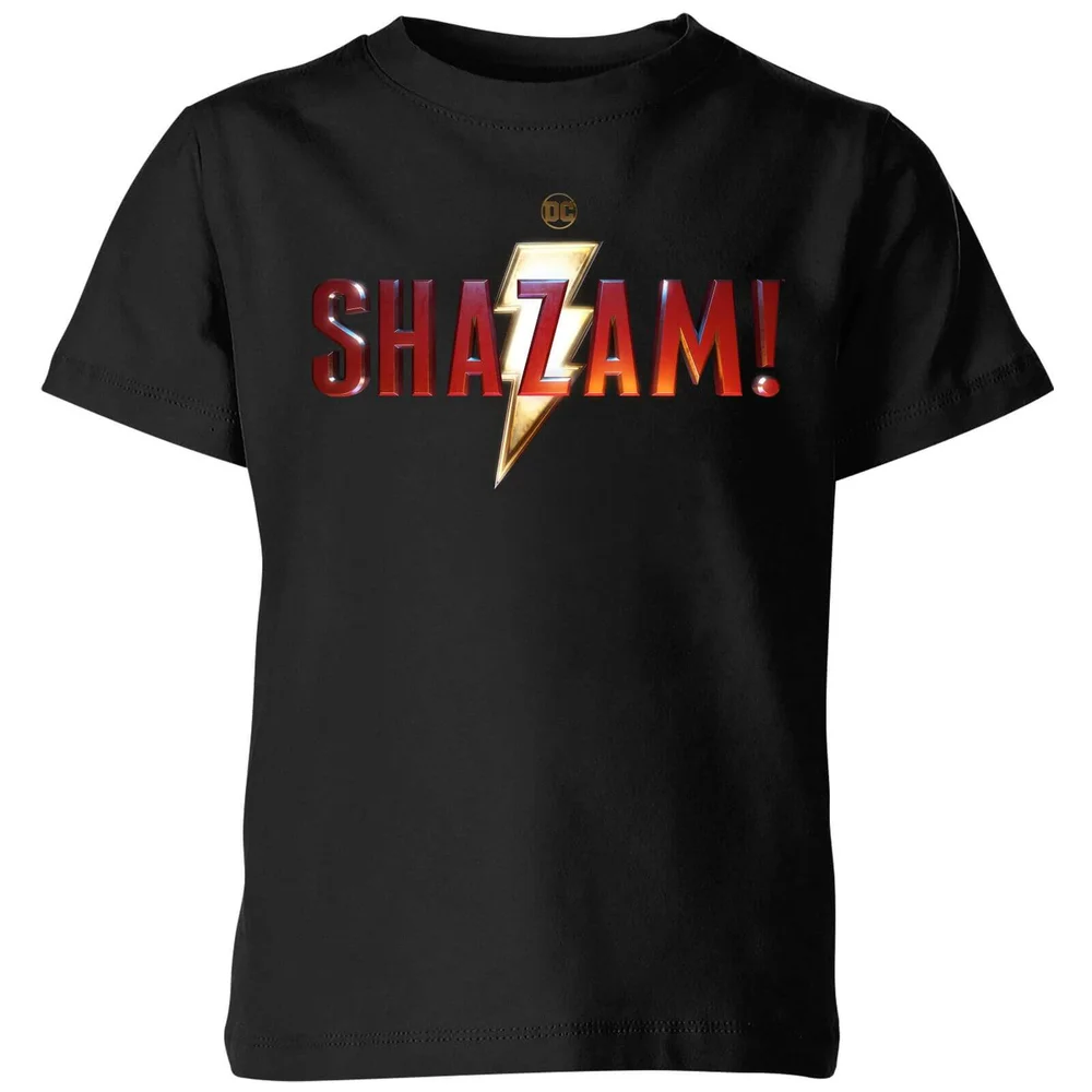 Shazam Logo Kids' T-Shirt - Black - 3-4 ans Image 1