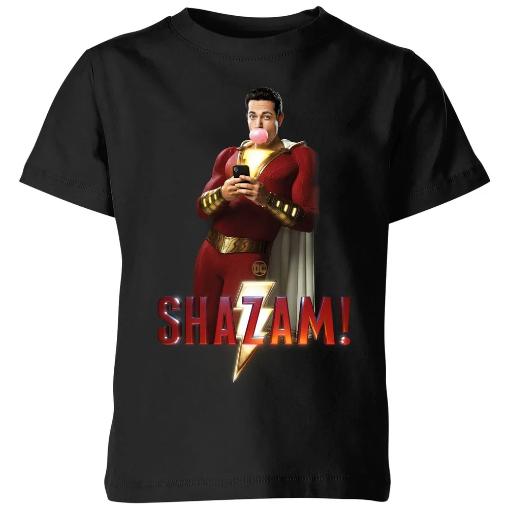 Shazam Bubble Gum Kids' T-Shirt - Black - 3-4 ans Image 1