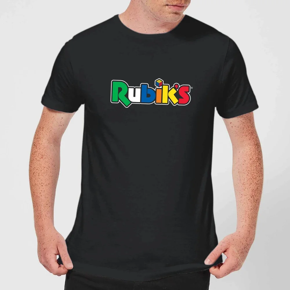 Rubik's Core Logo Men's T-Shirt - Black - 5XL Image 1