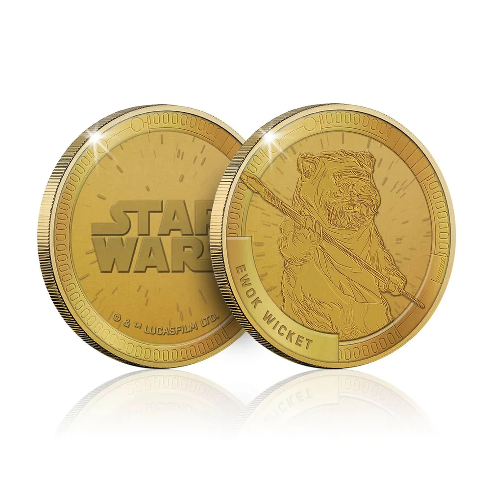 Pièce commémorative à collectionner Star Wars : Ewok (Wicket) - Exclusivité Zavvi (Limité à 1000) Image 1