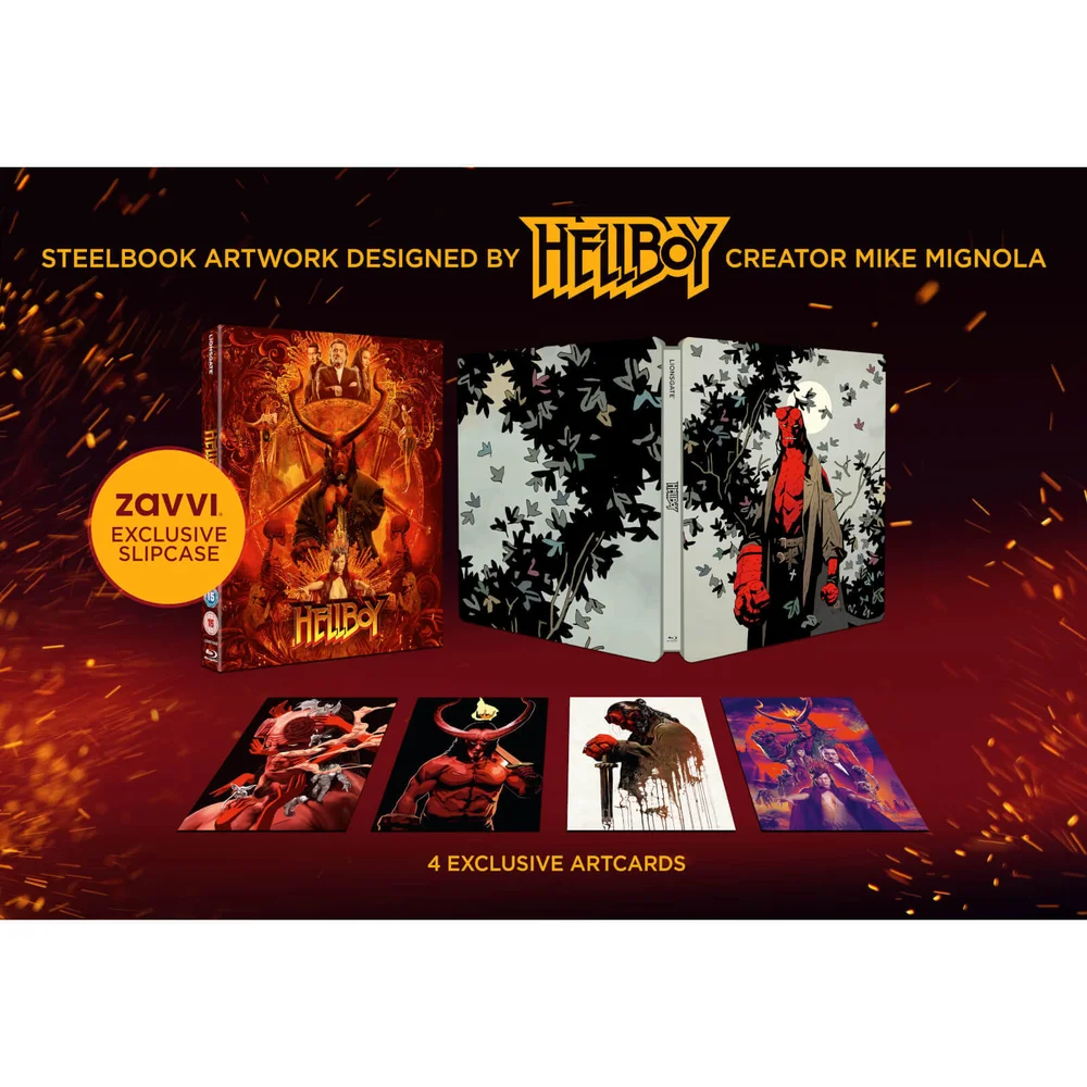 Hellboy 4K Ultra HD (Blu-ray 2D inclus) - Coffret exclusif Zavvi Image 1