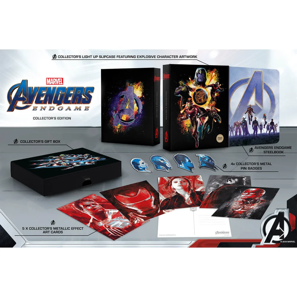 Avengers : Endgame 3D Coffret Edition Collector Exclusivité Zavvi (Blu-Ray 2D inclus) Image 1