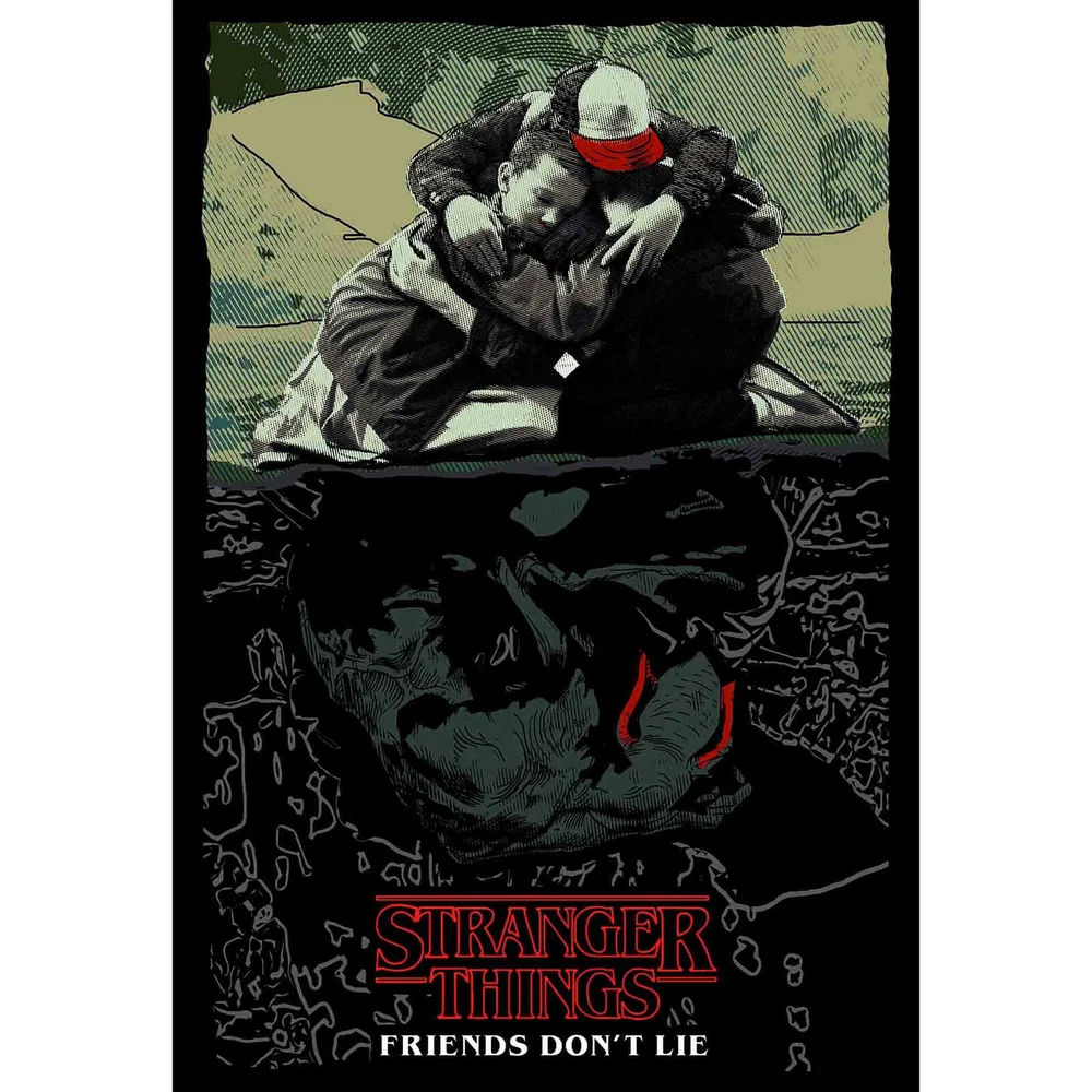 Poster Fine Art Giclée Netflix's Stranger Things "Friends Don't Lie" Image 1